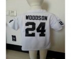 Nike kids nfl jerseys oakland raiders #24 woodson white[nike][woodson]