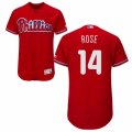 Men's Majestic Philadelphia Phillies #14 Pete Rose Red Flexbase Authentic Collection MLB Jersey