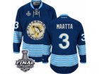 Mens Reebok Pittsburgh Penguins #3 Olli Maatta Premier Navy Blue Third Vintage 2017 Stanley Cup Final NHL Jersey
