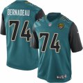 Mens Nike Jacksonville Jaguars #74 Mackenzy Bernadeau Limited Teal Green Team Color NFL Jersey
