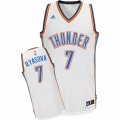 Mens Adidas Oklahoma City Thunder #7 Ersan Ilyasova Swingman White Home NBA Jersey