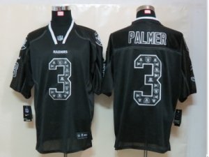 Nike NFL Oakland Raiders #3 Carson Palmer Black Jerseys(Lights Out Elite)