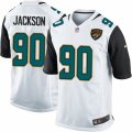 Mens Nike Jacksonville Jaguars #90 Malik Jackson Game White NFL Jersey