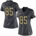 Women's Nike Minnesota Vikings #85 Rhett Ellison Limited Black 2016 Salute to Service NFL Jersey