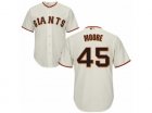 Mens Majestic San Francisco Giants #45 Matt Moore Replica Cream Home Cool Base MLB Jersey