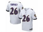 Mens Nike Baltimore Ravens #26 Marlon Humphrey Elite White NFL Jersey