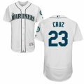 Mens Majestic Seattle Mariners #23 Nelson Cruz White Flexbase Authentic Collection MLB Jersey