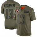 Nike Browns #13 Odell Beckham Jr. 2019 Olive Salute To Service Limited Jersey