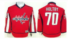 Capitals #70 Braden Holtby Red Stitched Youth NHL Jersey