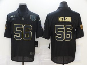 Nike Colts #56 Quenton Nelson Black 2020 Salute To Service Limited Jerse