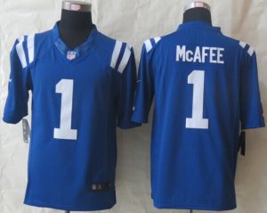 Nike Indianapolis Colts #1 McAfee Blue Jerseys(Limited)