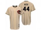 Chicago Cubs #44 Anthony Rizzo Replica Cream Cooperstown Throwback MLB Jersey