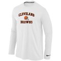 Nike Cleveland Browns Heart & Soul Long Sleeve T-Shirt White