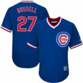 Mens Majestic Chicago Cubs #27 Addison Russell Royal Blue Flexbase Authentic Collection Cooperstown MLB Jersey