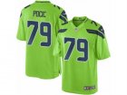 Mens Nike Seattle Seahawks #79 Ethan Pocic Limited Green Rush NFL Jersey