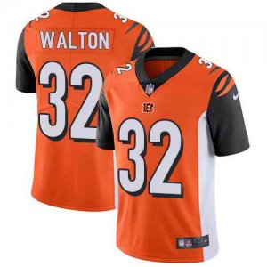 Nike Bengals #32 Mark Walton Orange Vapor Untouchable Limited Jersey