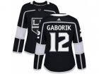 Women Adidas Los Angeles Kings #12 Marian Gaborik Black Home Authentic Stitched NHL Jersey
