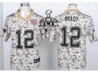 2015 Super Bowl XLIX Nike jerseys new england patriots #12 tom brady camo[2013 new Elite]