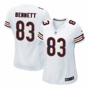 Women Nike Chicago Bears #83 Martellus Bennett White NFL Jersey