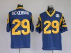 nfl st. louis rams #29 dickerson throwback blue