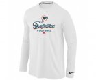NIKE Miami Dolphins Critical Victory Long Sleeve T-Shirt White
