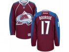 Mens Reebok Colorado Avalanche #17 Rene Bourque Authentic Burgundy Red Home NHL Jersey