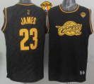 NBA Cleveland Cavaliers #23 LeBron James Black Precious Metals Fashion The Finals Patch Stitched Jerseys