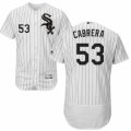 Men's Majestic Chicago White Sox #53 Melky Cabrera White Black Flexbase Authentic Collection MLB Jersey