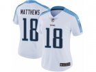 Women Nike Tennessee Titans #18 Rishard Matthews Vapor Untouchable Limited White NFL Jersey