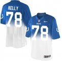 Men Nike Indianapolis Colts #78 Ryan Kelly Royal Blue White Men's Stitched NFL Elite Fadeaway Fashion Jersey