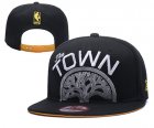 Warriors Team Logo Black The Town City Edition Adjustable Hat YD