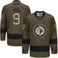 Winnipeg Jets #9 Bobby Hull Green Salute to Service Stitched NHL Jersey