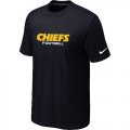 Nike Kansas City Chiefs Sideline Legend Authentic Font T-Shirt BLACK