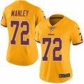 Women's Nike Washington Redskins #72 Dexter Manley Limited Gold Rush NFL Jersey