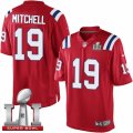 Youth Nike New England Patriots #19 Malcolm Mitchell Elite Red Alternate Super Bowl LI 51 NFL Jersey