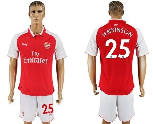 2017-18 Arsenal 25 JENKINSON Home Soccer Jersey