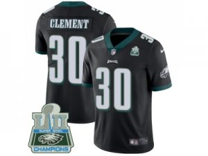 Nike Philadelphia Eagles #30 Corey Clement Black Alternate Super Bowl LII Champions Men Stitched NFL Vapor Untouchable Limited Jersey
