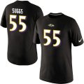 Nike Baltimore Ravens 55 SUGGS Pride Name & Number T-Shirt Black