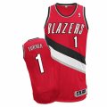 Mens Adidas Portland Trail Blazers #1 Evan Turner Authentic Red Alternate NBA Jersey