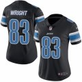 Women's Nike Detroit Lions #83 Tim Wright Limited Black Rush NFL Jersey
