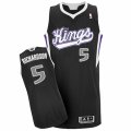 Mens Adidas Sacramento Kings #5 Malachi Richardson Swingman Black Alternate NBA Jersey