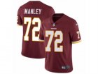 Mens Nike Washington Redskins #72 Dexter Manley Vapor Untouchable Limited Burgundy Red Team Color NFL Jersey