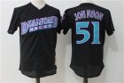 Diamondbacks #51 Randy Johnson Black Cooperstown Collection Mesh Batting Practice Jersey