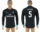 2017-18 Real Madrid 5 VARANE Away Long Sleeve Thailand Soccer Jersey