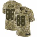 Mens Nike Carolina Panthers #88 Greg Olsen Limited Camo 2018 Salute to Service NFL Jersey