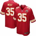 Mens Nike Kansas City Chiefs #35 Charcandrick West Game Red Team Color NFL Jersey