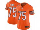 Women Nike Chicago Bears #75 Kyle Long Vapor Untouchable Limited Orange Rush NFL Jersey