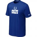 Nike Indianapolis Colts Authentic Logo T-Shirt Blue