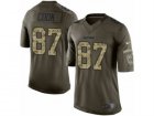 Mens Nike Oakland Raiders #87 Jared Cook Limited Green Salute to Service NFL Jersey