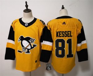 Penguins #81 Evgeni Kessel Gold Gold Alternate Adidas Jersey